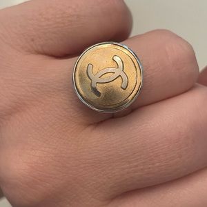 Vintage Chanel button ring
